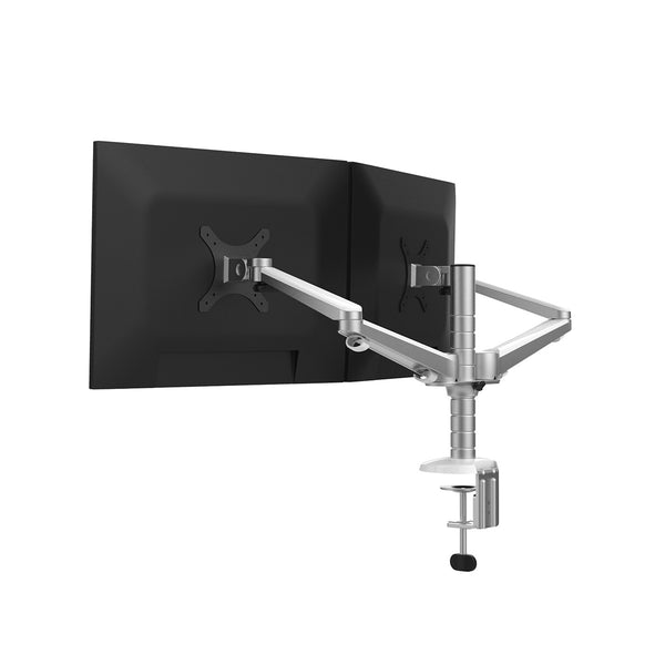 ThingyClub Adjustable Aluminium Universal Dual LCD LED Desk 10"-27" Mount Arm Monitor Stand Bracket