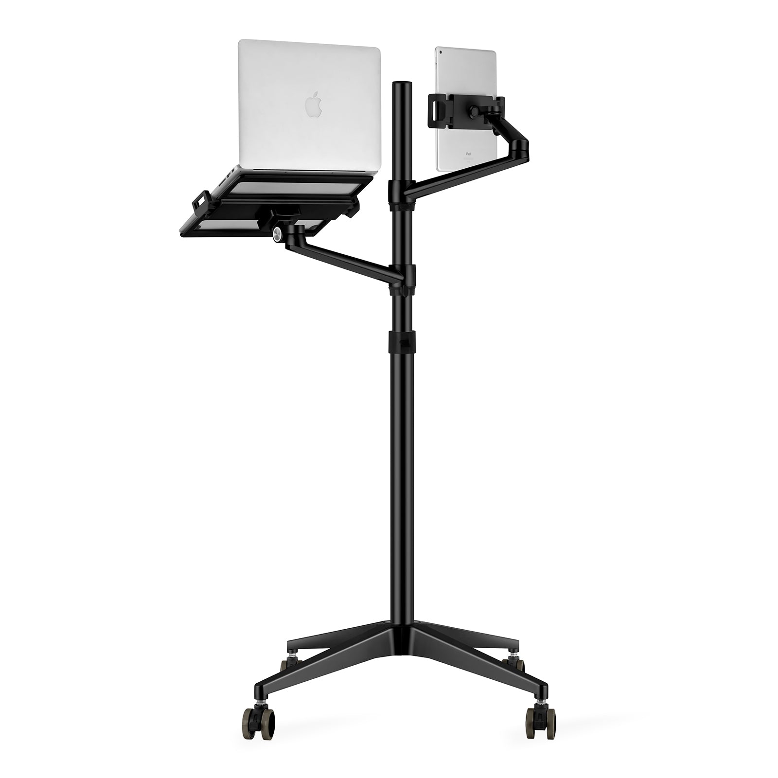 Aluminum Laptop Tablet Stand with 2 High-speed Cooling Fan, Adjustable Height La Aluminum Laptop Tablet Stand with 2 High-speed Cooling Fan, Adjustable Height La