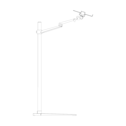 UP8A-Accessory - Adjustable Floor Mount Support
