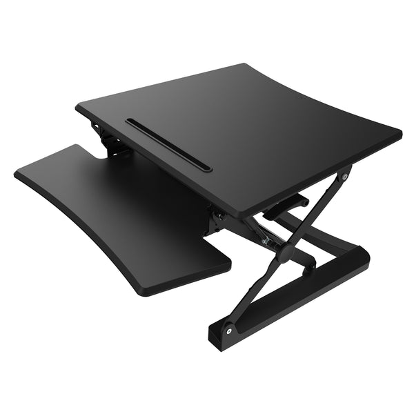 ThingyClub Small Sit Stand Gas Height Adjustable Standing Desk - 69cm Wide Platform Adjustable Standing Desk Riser