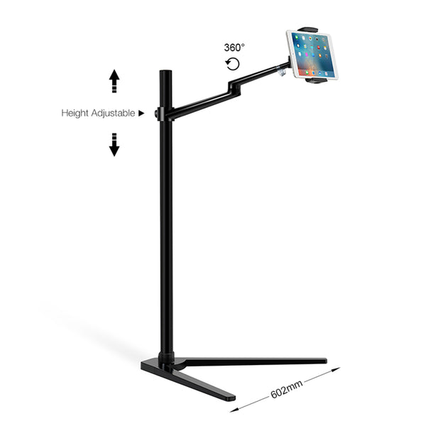Thingy Club 3 in 1 360º Rotating Height Adjustable Laptop Stand/Ipad Pro 12.9"/iPAD Air/iPAD mini/other 4'-14' Tablet and Smartphone - Bed floor Stand for Laptop
