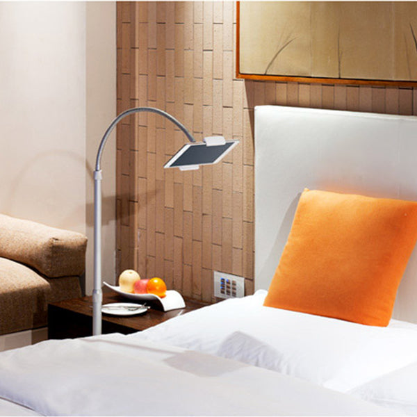 Height-adjustable iPad/Tablet/Phone Floor Stand